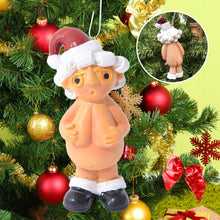 Load image into Gallery viewer, DWTECH 2 Pack Naughty Santa Ornament Set - 5.2cm Naked Santa Home Indoor Table Decor for Christmas Party Tree Hanging
