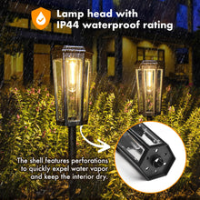Load image into Gallery viewer, MAGGIFT 2025 Upgraded Solar Lights Outdoor Garden, 4-Pack LED Outdoor Lights Solar Powered IP65 Waterproof, Garden Ornaments for Pathway Yard Lawn Landscape Patio Decoration
