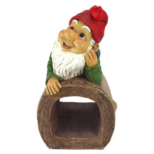 Load image into Gallery viewer, Garden Gnome Statue - Stormy the Gnome - Gnome Downspout Extender - Lawn Gnome
