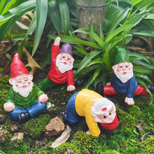 Load image into Gallery viewer, MUAMAX Miniature Garden Gnomes Set of 3 Fairy Garden Yoga Gnome Figurines Funny Fairy Garden Accessories Gnome Garden Decor Ornaments
