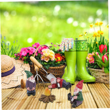 Load image into Gallery viewer, BESPORTBLE 4pcs Dwarf Ornaments Resin Landscape Decor Unique Garden Statues Potted Plant Decorations Resin Craftsmanship
