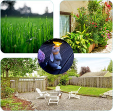 Load image into Gallery viewer, Loofu Solar Garden Rabbit Statue Outdoor Ornament, Butterfly on Rabbit- for Home Lawn Decor Garden Animal Figurine for Patio, Balcony, Yard, Lawn, Innovative Gift, 23cm*15cm*12cm
