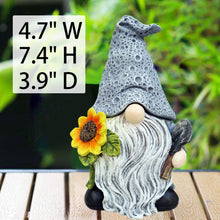 Load image into Gallery viewer, Memeyou Gnome Key Hider Outdoor Garden Statue - Grey Gnome Figurine Decor - Hide A Key Outside - Lock Box
