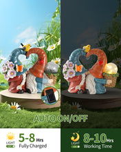Load image into Gallery viewer, iStatue Solar-Powered 8.3&#39;&#39; Spring Summer Kissing Gnomes Decorations for Home &amp; Garden - Decorative Outdoor Lawn Ornaments and Statues Clearance (Loved Gnomes)
