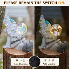 Load image into Gallery viewer, MININOVA Gnomes Garden Statues Outdoor Decor with Solar Lights Waterproof Cute Ornament for Outside Patio Lawn Housewarming Gifts
