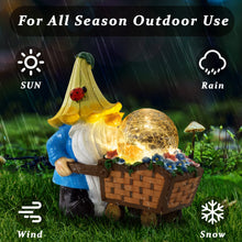 Load image into Gallery viewer, Grovind Garden Gnomes Outdoor Decorations Solar Gnomes Garden Statues,Garden Gnome Decor Holding Magic Orb with LED Lights,Gnomes Outdoor Clearance for Garden Patio Lawn Decor Gnome Gift for Woman
