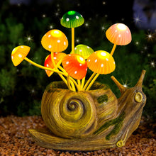 Load image into Gallery viewer, Solar Lights Outdoor Fairy Garden Accessories, Snail Statues Garden Decor for Outside, Easter Gifts Yard Decorations Patio Lawn Porch Balcony, Unique Housewarming Gifts for Women Mom Grandma
