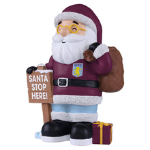 Load image into Gallery viewer, FOCO Offically Licenced Official Aston Villa FC Santa Stop Here Christmas Football Garden Gnome
