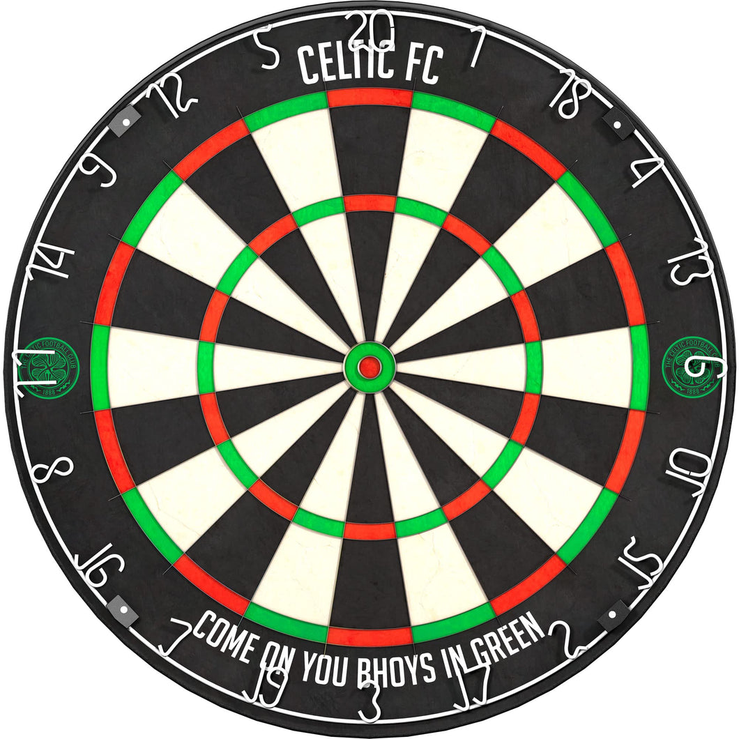 FOCO Offically Licensed Celtic Football Club, Bhoys FC Professional Darts Dartboard, Sisal, Ultra-thin Wire (DB149)