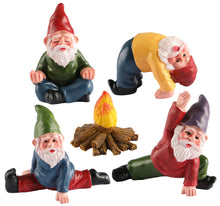 Load image into Gallery viewer, YARCHONN Miniature Garden Gnomes Ornament Outdoor Resin Elf Statue, Funny Gnome Fairy Garden Accessories for Patio, Yard, Lawn or Home Garden Decorations, Set of 5 (Yoga series)
