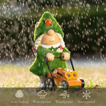 Load image into Gallery viewer, TERESA&#39;S COLLECTIONS Gardeh Ornaments - Lovely Wedding Gonks with Solar Lights, Family Series, Waterproof Resin, Indoor/Outdoor 20.5CM

