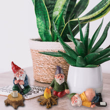 Load image into Gallery viewer, YARCHONN Miniature Garden Gnomes Ornament Outdoor, Resin Elf Statue, Funny Gnome Fairy Garden Accessories for Patio, Yard, Lawn or Home Garden Decorations, (6PK Drunking Theme)
