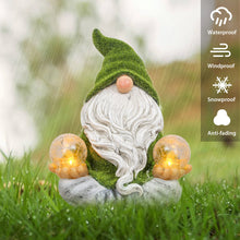 Load image into Gallery viewer, TERESA&#39;S COLLECTIONS Garden Ornaments Outdoor, Lovely Yoga Gonks with Solar Light, Waterproof Resin Gonks Ornaments, Garden Decorations Gifts 15CM
