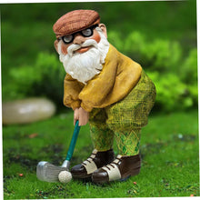 Load image into Gallery viewer, Funny Garden Gnome 4.7x2.4 Inch Playing Golf Funny Gnome Resin Golf Statue Novelty Ornaments for Pation Yard Lawn Indoor Tabletop Home Decor, Garden Gift
