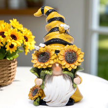 Load image into Gallery viewer, Hodao Spring Bumble Bee Gnome Figurine - Cute Garden Decor with Sunflower Accents, Yellow Bee Statue for Spring Home Table Decor, Unique Gifts for Nature Lovers
