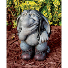 Load image into Gallery viewer, Design Toscano CL6142 Garden Gnome Statue -Pondering Sylvester the Cynical Gnome Troll - Lawn Gnome

