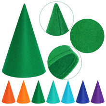 Load image into Gallery viewer, Fengek 7 Packs Gnome Hats, Felt Dwarf Hats for Unisex Adults Teens Elf Hats for Halloween Christmas Party Costume Supplies, Multicolor 3
