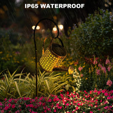 Load image into Gallery viewer, twoonto Solar Lights Garden Lamps, LED Watering Can Lights Star Shower Art Light with Bracket, Starry Fairy Night Light Decoration for Garden Patio Yard Flowerbed Parties Outdoor Pathway
