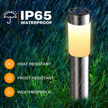 Load image into Gallery viewer, Joomer Solar Lights Outdoor Garden, 4 Pack Garden Lights Solar Powered Waterproof, LED Pathway Lighting Solar Powered Path Light Decoration for Patio Driveways Landscape Lawn Yard, Warm White
