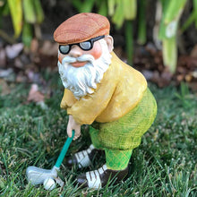 Load image into Gallery viewer, Mcuhm Garden Gnome Ornament - Handmade Resin Golfing Gnome Statue, Lightweight &amp; Weatherproof Outdoor Decor for Garden, Patio, Yard for Gnome Lovers &amp; Handmade Collectors
