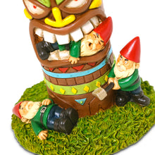 Load image into Gallery viewer, Kwirkworks Funny Garden Gnome - Tiki Pole Gnome Massacre Lawn Statue Figurine - Fun Gift
