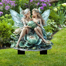 Load image into Gallery viewer, Fairy Figurines - 2D Fairy Garden Fairies for Plant Pots,Garden Gnome Figurines, Fairy Garden Accessories, Fence Ornament for Fairy Garden Desk Ornament
