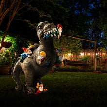 Load image into Gallery viewer, DIYANG Garden Dinosaur Eating Gnomes Statues Funny Gnome Resine Figurines Garden Art Ornaments for Indoor Outdoor Lawn Patio Yard Decor 01
