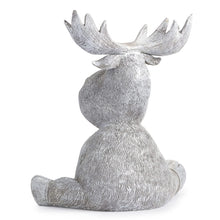 Load image into Gallery viewer, Roman Pudgy Pals Smiling Moose Garden Statue 9.5 Inch
