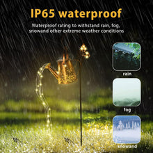 Load image into Gallery viewer, ACUYE Watering Can Solar Lights Outdoor Garden,Solar Elf Butterfly Garden Lights Waterproof with 36 LED String Lights,Solar Outdoor Decorations Ornaments for Garden Patio Porch Yard
