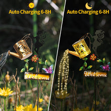 Load image into Gallery viewer, ZKLiLi Garden Solar Watering Can Light Outdoor Decorative, Waterproof Warm LED Light Decorations for Pathway Lawn Patio Courtyard
