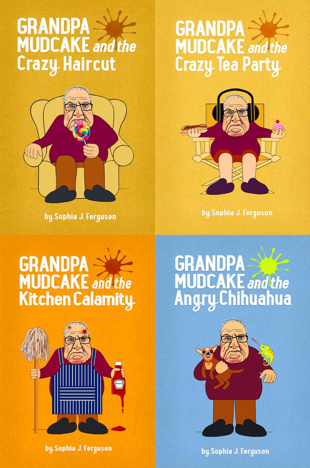The Grandpa Mudcake Series: Books 1-4: Funny Bedtime Stories for Kids Aged 3-7 (The Grandpa Mudcake Series Boxset Book 1)