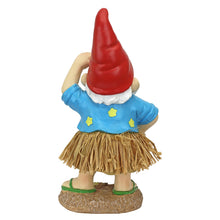 Load image into Gallery viewer, Design Toscano Garden Gnome Statue - Hawaiian Hank Grass Skirt Gnome - Outdoor Garden Gnomes - Funny Lawn Gnome Statues
