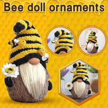 Load image into Gallery viewer, Garden Gnome Statue，Bee Gnome Spring Sunflower Doll Decor, Handmade Bumble Plush Faceless Doll Ornaments, Bedroom Desktop Gnomes Ornaments, Indoor Spring Decor for Home
