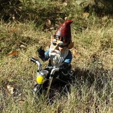 Load image into Gallery viewer, LOMUG Garden Gnome Motorbike Gnome, 15 X 14 CM Garden Decoration For Outdoors, Garden Gnome Statue, Waterproof Sun Protection Funny Garden Decoration Gnome, Decoration For The Terrace Balcony
