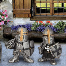 Load image into Gallery viewer, Garden Knight Gnome Statue Ornament-Resin Knight Desktop Ornament, Soldier Miniature Figure Collection Home Decoration,

