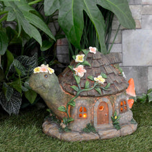 Load image into Gallery viewer, Azuma Solar Power House Garden Decoration Resin Ornament LED Light - Turtle Cottage
