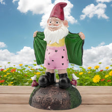 Load image into Gallery viewer, Euiroet 9.6&quot; Funny Gnome Statue,Outdoor Landscape Accent,Large Garden Sculptures &amp; Statue,Whimsical Gnome Patio Figurine for Lawn Ornament,Backyard Decor
