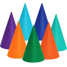 Load image into Gallery viewer, Fengek 7 Packs Gnome Hats, Felt Dwarf Hats for Unisex Adults Teens Elf Hats for Halloween Christmas Party Costume Supplies, Multicolor 3
