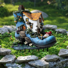 Load image into Gallery viewer, Garden Hanging Ornament Acrylic Gnome Shoe Yard Art Indoor Outdoor Decorative Unique Design For Home Patio (Blue, 30X20cm)
