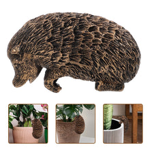 Load image into Gallery viewer, Happyyami Garden Gnome Statue Hedgehog Flower Pot Decor Outdoor Animal Sculpture Resin Garden Ornament
