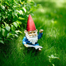 Load image into Gallery viewer, Garden Gnome Statue In Reading Book Gnomes Dwarfs 9.5 Ih, Polyresin, Full Color Funny Lawn Ornaments and Statues
