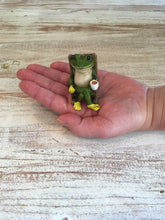 Load image into Gallery viewer, Miniature Frog Garden Statue - 2&quot; Tall - Mini Outdoor Accessory Figurine for Fairy Garden
