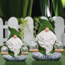 Load image into Gallery viewer, TERESA&#39;S COLLECTIONS Garden Ornaments Outdoor, Lovely Yoga Gonks with Solar Light, Waterproof Resin Gonks Ornaments, Garden Decorations Gifts 15CM
