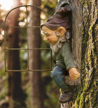 Load image into Gallery viewer, Teaeeno 12-inch Elf Out The Door Tree Hugger Statues,Whimsical Outdoor Decor,Vivid Fairy Gnome Decor,Garden Sculpture Ornaments for Tree Hugging Fairy Gnome Figurines Gift for Patio, Porch Decor
