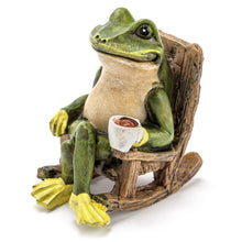 Load image into Gallery viewer, Miniature Frog Garden Statue - 2&quot; Tall - Mini Outdoor Accessory Figurine for Fairy Garden
