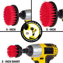Load image into Gallery viewer, Cleaning Supplies - Drill Brush - Outdoor Power Scrub Brush Kit - Bird Bath - Garden Statues - Gnome - Outdoor Water Fountain - Monuments - Headstones - Granite Cleaner - Deck Brush - Algae, Mold
