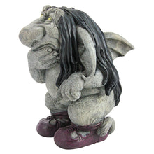 Load image into Gallery viewer, Design Toscano CL6142 Garden Gnome Statue -Pondering Sylvester the Cynical Gnome Troll - Lawn Gnome
