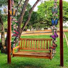 Load image into Gallery viewer, Karjiaja 6 PCS Metal Garden Butterfly Wall Art Hanging Butterfly Decoration Outdoor Garden Butterfly Ornaments Fence Hangers Butterfly Wall Sculptures for Indoor Sheds Walls Fences Home Patio Yards
