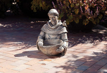 Load image into Gallery viewer, Roman Garden - St. Francis Bird Bath, 19H, Garden Collection, Resin and Stone, Decorative, Garden Gift, Home Outdoor Decor, Durable, Long Lasting
