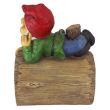 Load image into Gallery viewer, Garden Gnome Statue - Stormy the Gnome - Gnome Downspout Extender - Lawn Gnome

